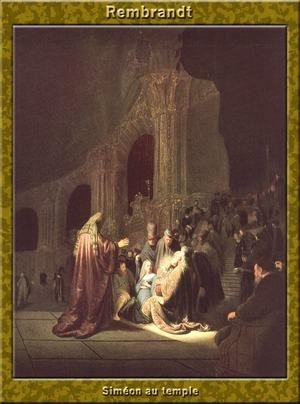 Rembrandt - Simeon in the Temple