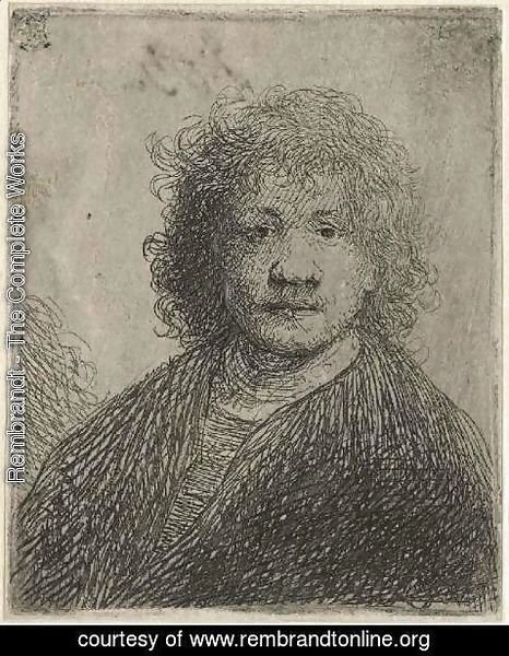Rembrandt - Self-portrait with a broad nose