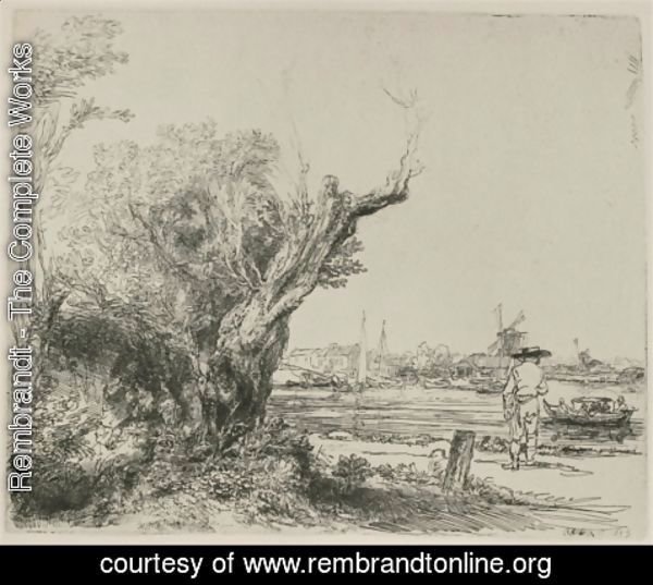 Rembrandt - View of Omval, near Amsterdam
