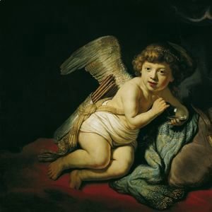 Rembrandt - Cupid with the Soap Bubble 1634