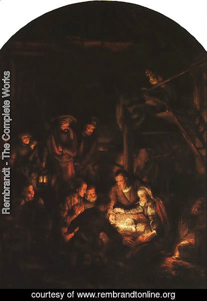 Rembrandt - Adoration of the Shepherds 1646