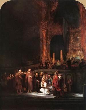 Rembrandt - Christ and the Woman Taken in Adultery 1644
