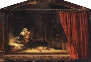 Rembrandt - The Holy Family with a Curtain 1646