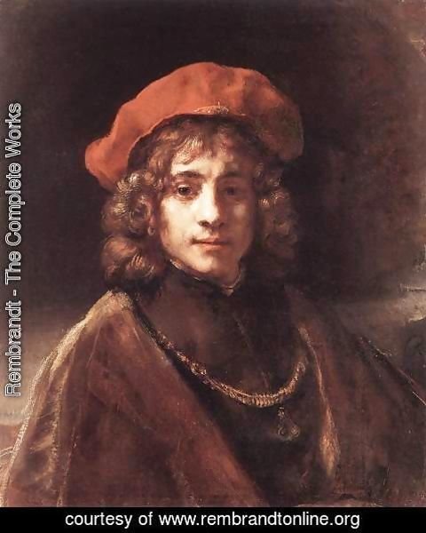 Rembrandt - The Artist's Son Titus c. 1657