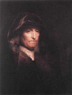 Rembrandt - An Old Woman- The Artist's Mother c. 1629