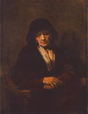 Rembrandt - Portrait of an old Woman 1654