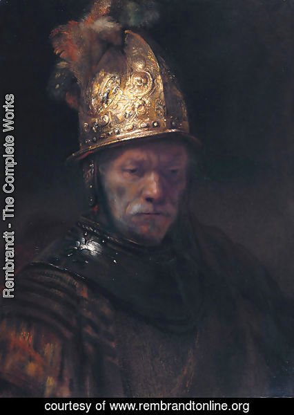 Rembrandt - Man in a Golden Helmet c. 1650