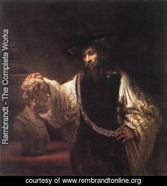 Rembrandt - Aristotle with a Bust of Homer 1653