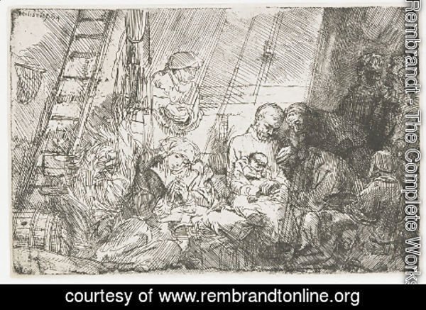 Rembrandt - The Circumscision In The Stable