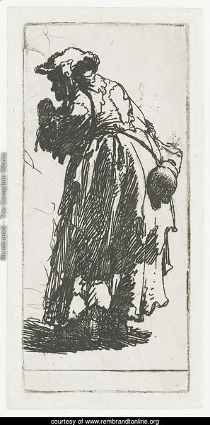 Old Beggar Woman With A Gourd 1630