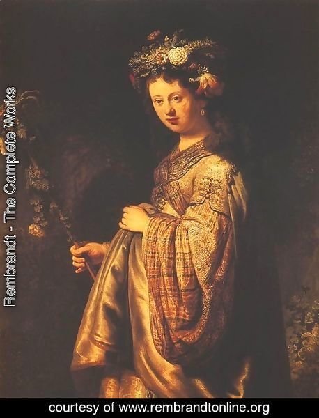Rembrandt - Saskia or Flora