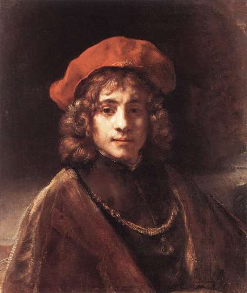 The Artist's Son Titus c. 1657 by Rembrandt Harmenszoon van Rijn