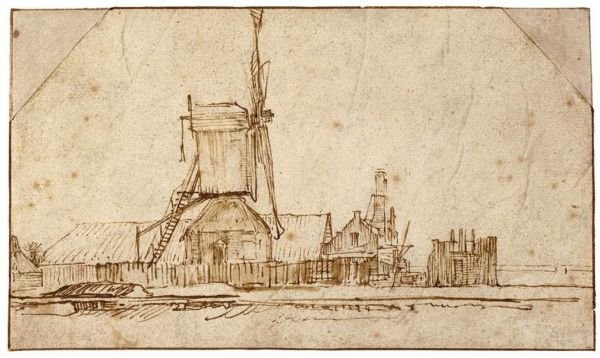 Landscape With A Windmill And Other Buildings