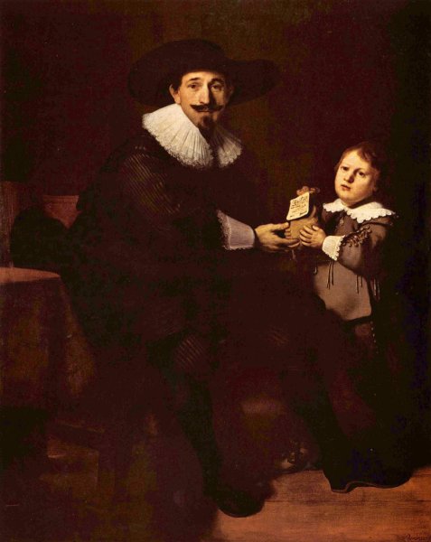 Portrait of Jan and his son Caspar Pellicone