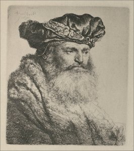A bearded Man in a Velvet Cap with a Jewel Clasp
