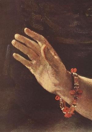 Rembrandt - Danae (detail-2) 1636-47