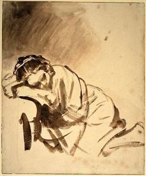 Rembrandt - Hendrickje sleeping