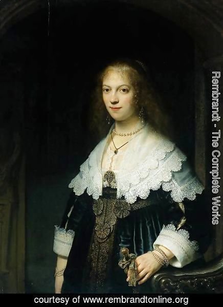 Rembrandt - Portrait of Maria Trip (1619-1683)