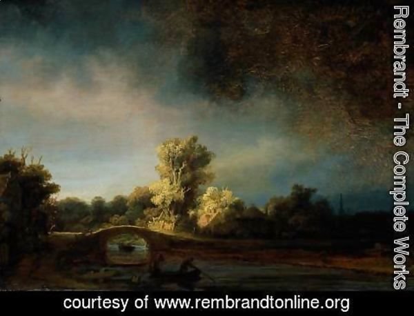 Rembrandt - The Stone Bridge