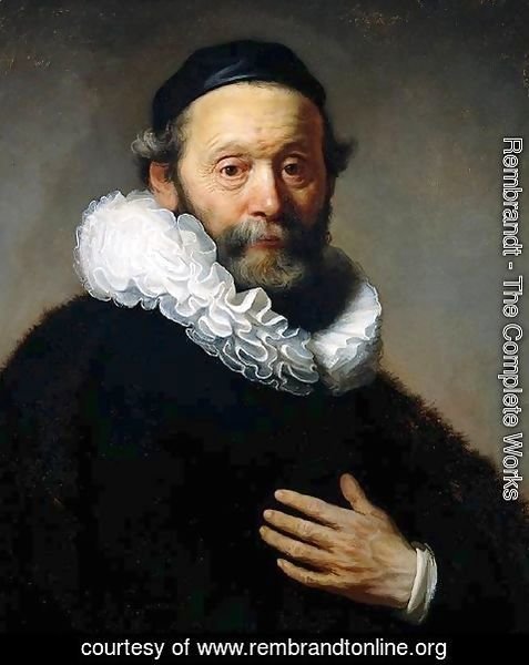 Rembrandt - Johannes Wtenbogaert, Remonstrant Minister [detail #1]