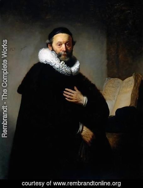 Rembrandt - Portrait of Johannes Wtenbogaert (1557-1644), Remonstrant Minister