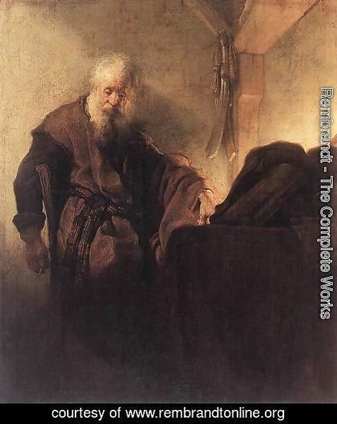 Rembrandt - St. Paul at his Writing Desk