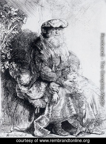 Rembrandt - Jacob Caressing Benjamin