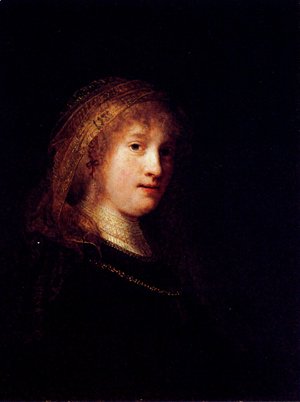 Rembrandt - Saskia Wearing A Veil