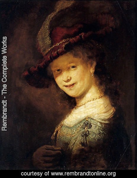 Rembrandt - Saskia Laughing
