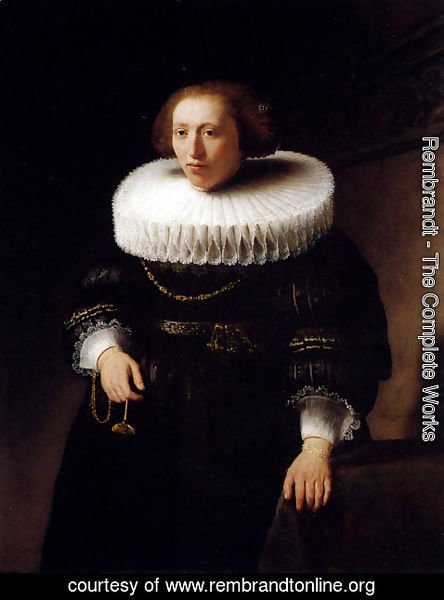 Rembrandt - Portrait Of A Woman
