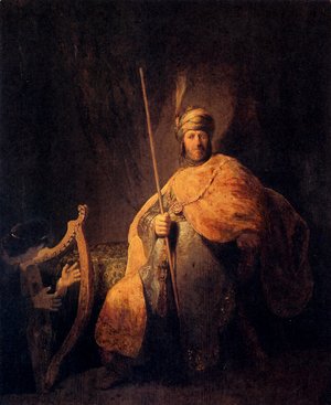 Rembrandt - David Playing The Harp To Saul
