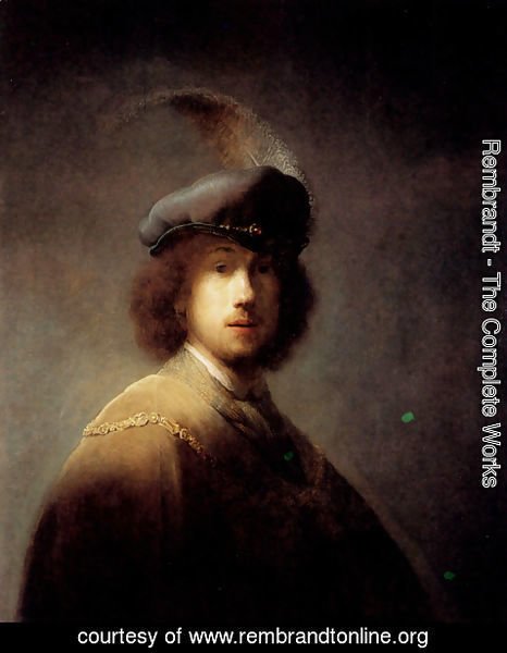 Rembrandt - Self-portrait In A Plumed Hat