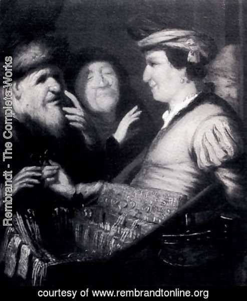 Rembrandt - The Sense Of Sight (or The Spectacles-Seller)