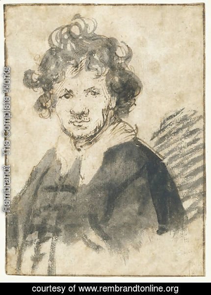 Rembrandt - Self Portrait, ~1629