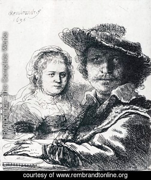 Rembrandt - Self-portrait With Saskia, 1636