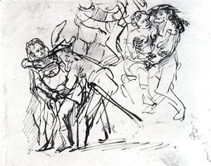 Rembrandt - Sketche Of The Prodigal Son With A Whore
