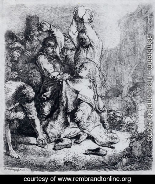 Rembrandt - The Stoning Of St. Stephen 2