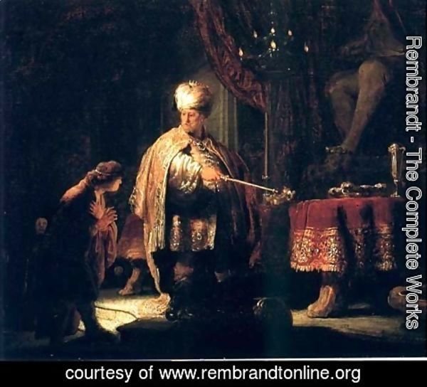 Rembrandt - David Et Cyrus Devant L Autel De Baal,los Angeles 1633