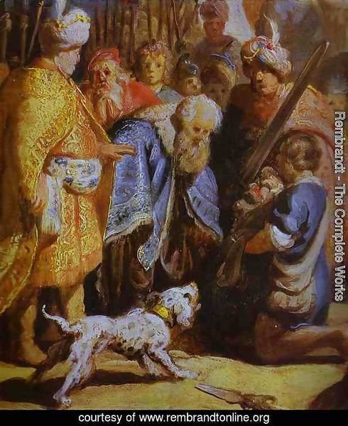 David Presenting the Head of Goliath to King Saul