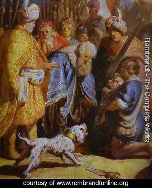 Rembrandt - David Presenting the Head of Goliath to King Saul