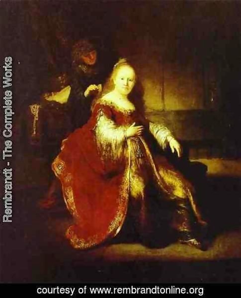 Rembrandt - Esther Preparing to Intercede with Assuerus
