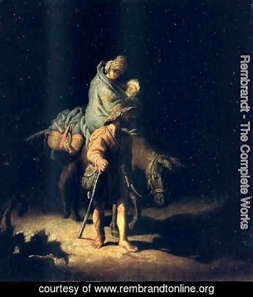 Rembrandt - La Fuite En Egypte,tours Mba 1627