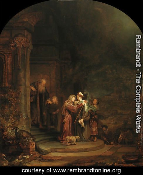 Rembrandt - La Visitation,detroit 1640