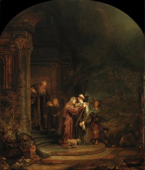 Rembrandt - La Visitation,detroit 1640