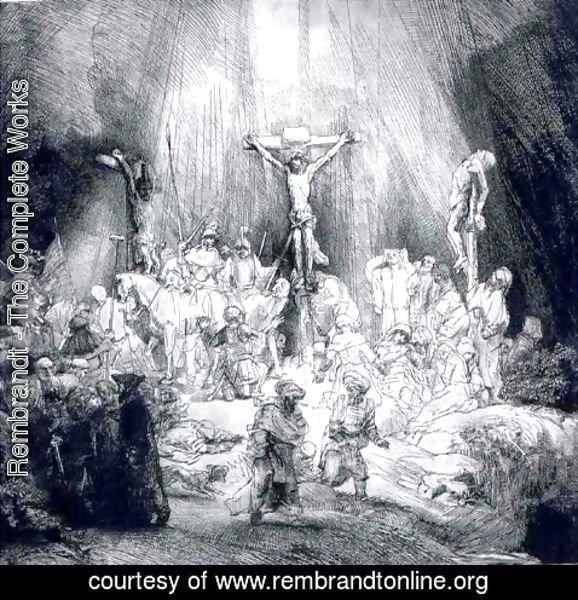 Rembrandt - Le Christ Entre Deux Larrons,louvre 1653