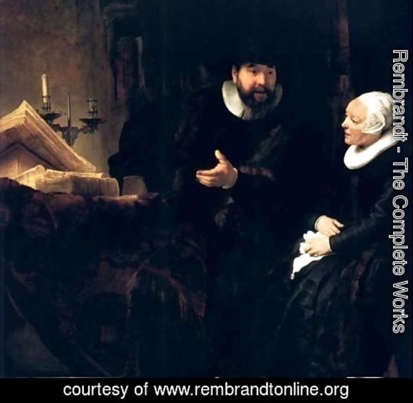 Rembrandt - Le Predicateur Menonite Cornelis,berlin 1640