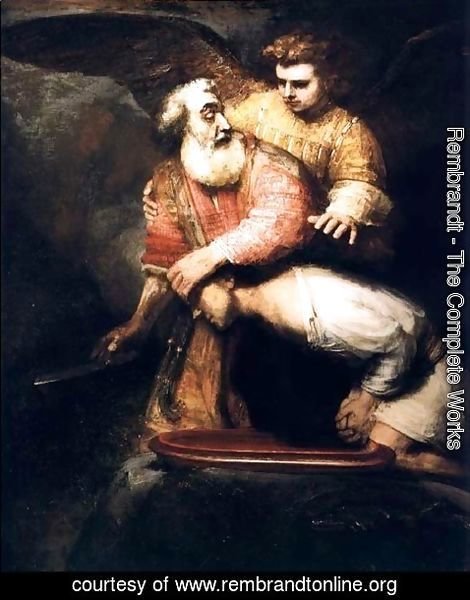 Rembrandt - Le Sacrifice D Isaac,hedingham 1659