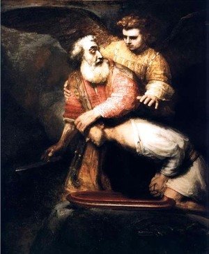 Rembrandt - Le Sacrifice D Isaac,hedingham 1659