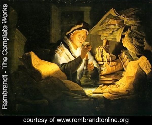 Rembrandt Parable of the Rich Man Painting Reproduction ...