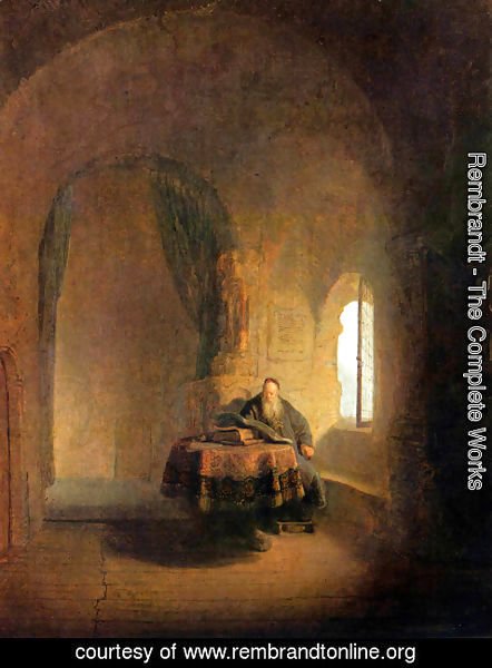 Rembrandt - Philosopher Reading